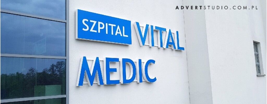 #oznakowanie szpitala #literyLED #advert