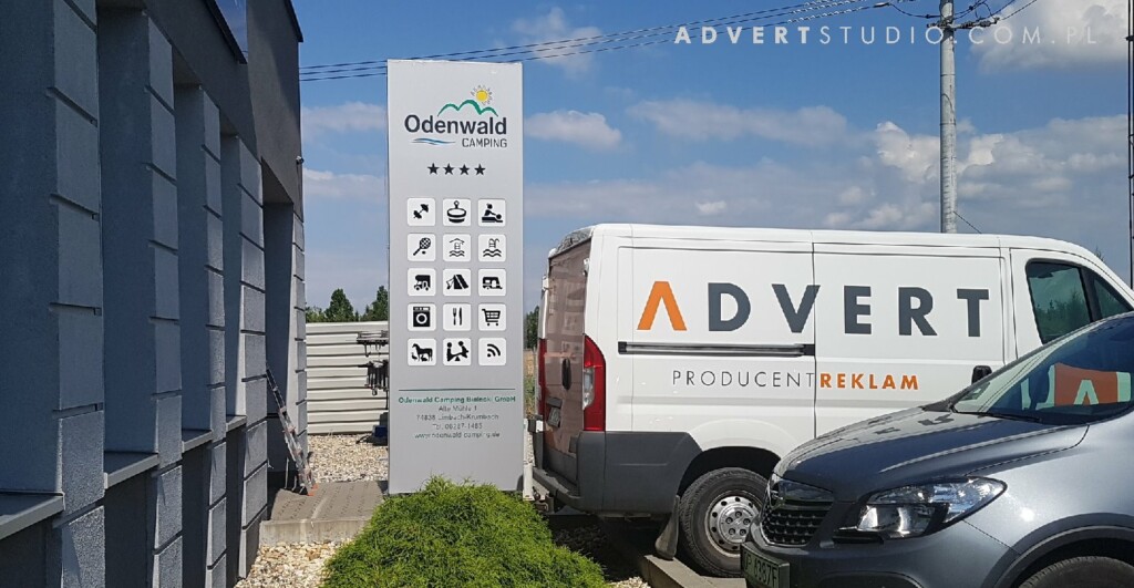 pylon reklamowy camping Odenwald