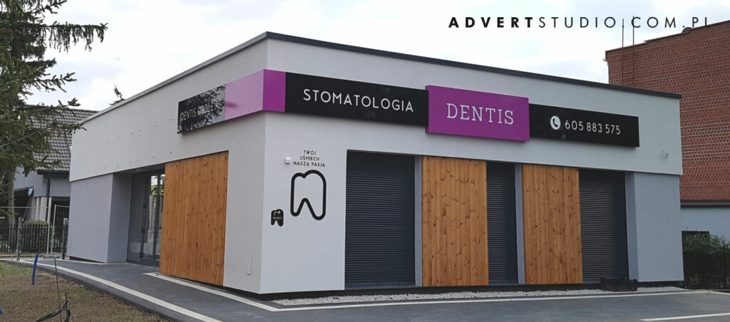 oznakowanie kliniki stoamtologi dentis opole-advert producent reklam