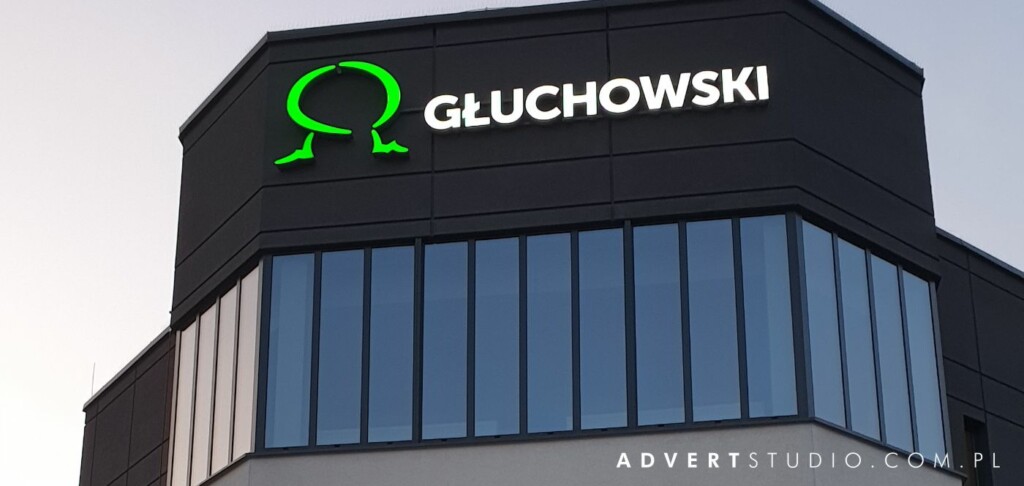 litery aluminiowe LED Gluchowski